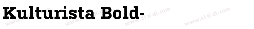 Kulturista Bold字体转换